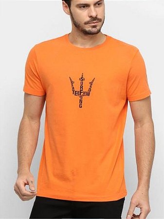 Osklen T-Shirt Vintage Tridente Orange 61182