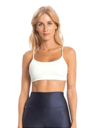 Live Fitness Top Body Curve Essential Off White P1434