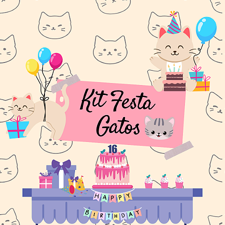 Kit Festa para GATOS