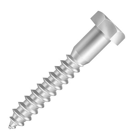 PARAFUSO SEXTAVADO SOBERBA ZINCADO 1/4"X65MM 200 PEÇAS WORKER