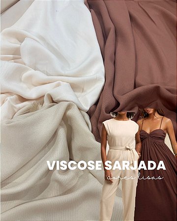 VISCOSE SARJADA LISA