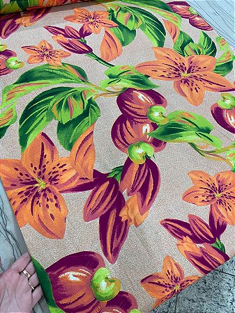 TECIDO VISCOSE ESTAMPADA