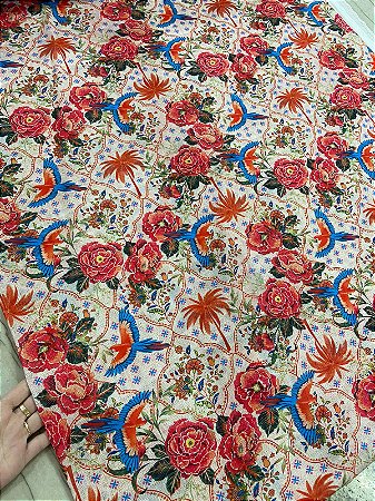 TULE EM MALHA ESTAMPADO