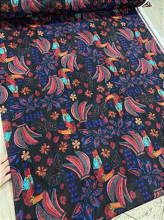 TULE EM MALHA ESTAMPADO