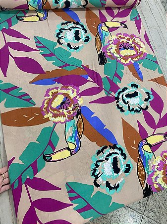 TECIDO VISCOSE ESTAMPADA