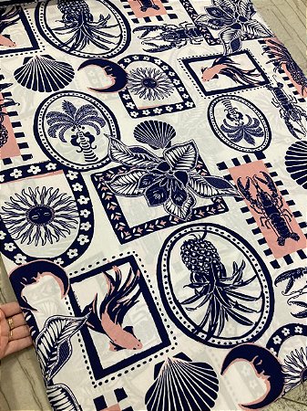 TECIDO VISCOSE ESTAMPADA