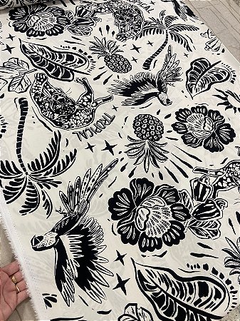 TECIDO VISCOSE ESTAMPADA