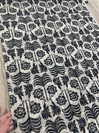 TULE EM MALHA ESTAMPADO