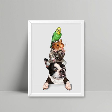 Quadro Animais Amigos
