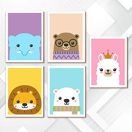 Kit de Placas Decorativas Infantis