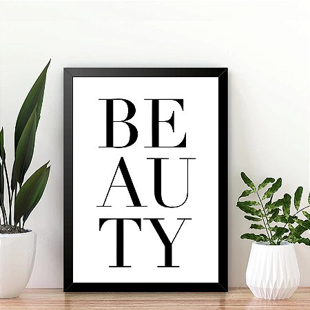 Quadro Frases Beauty