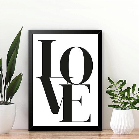 Quadro Decorativo Love