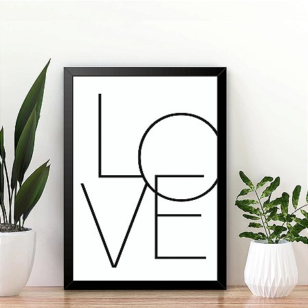 Quadro Decorativo Love