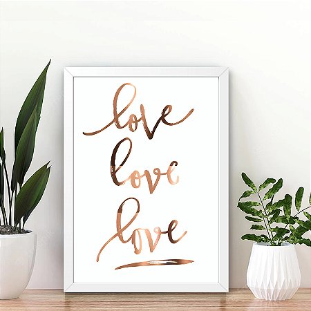 Quadro Decorativo Love