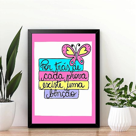 Quadro Por trás de cada prova existe uma benção