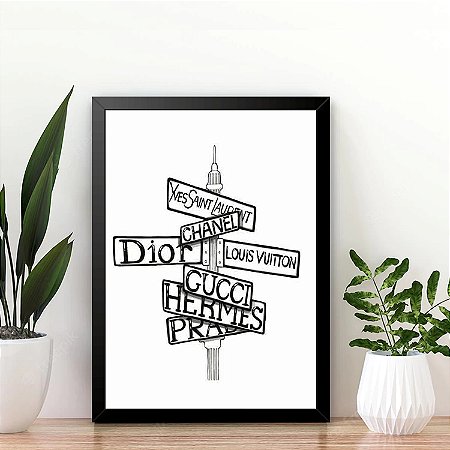 Quadro Marcas de Griffe