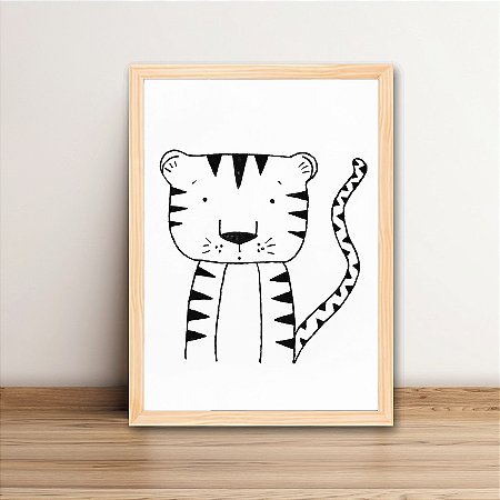 Quadro Decorativo Tigre