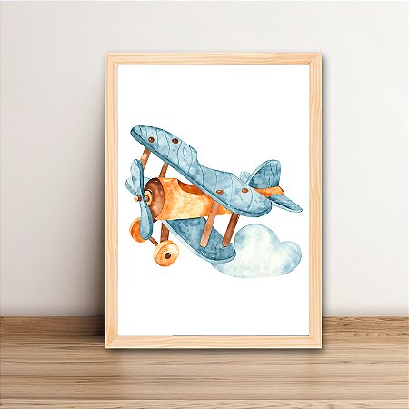 Quadro Decorativo Aviãozinho