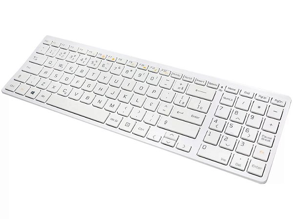 Teclado Sem Fio LG All in One ABNT2 Branco