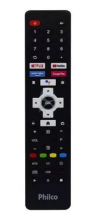 CONTROLE REMOTO SMART TV PHILCO PTV50G10AG11SK COM NETFLIX