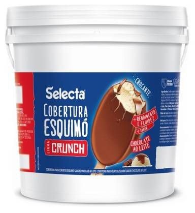 Cobertura Líquida Skimo Chocolate ao Leite Crunch SELECTA 4kg
