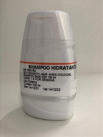 SHAMPOO HIDRATANTE PARA CÃES  - 100ml