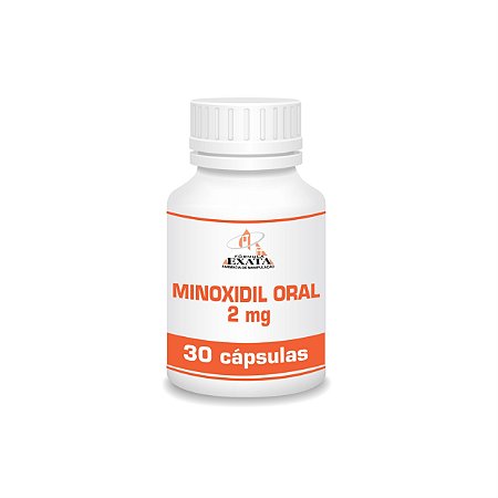 MINOXIDIL ORAL 2mg - 30 cápsulas (venda sob prescrição médica)