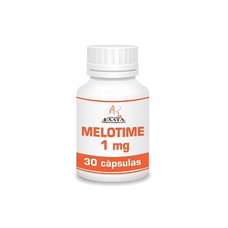 MELOTIME (Melatonina de Liberação Prolongada) 1mg 30 cápsulas