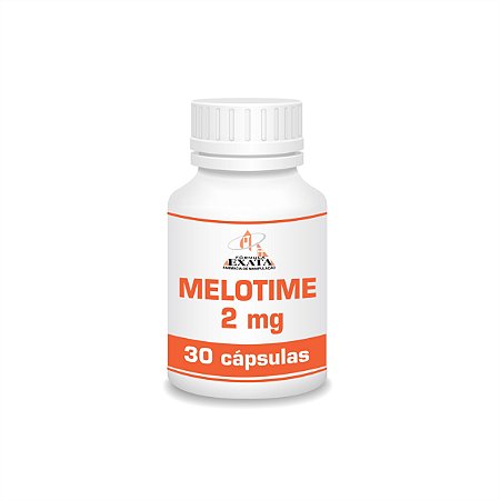 MELOTIME (Melatonina de Liberação Prolongada) 2mg 30 cápsulas