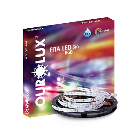 Fita Led S/ Fonte (Cod 4237331) 5 Mt Rgb 36 W 12 V IP65 - Ourolux