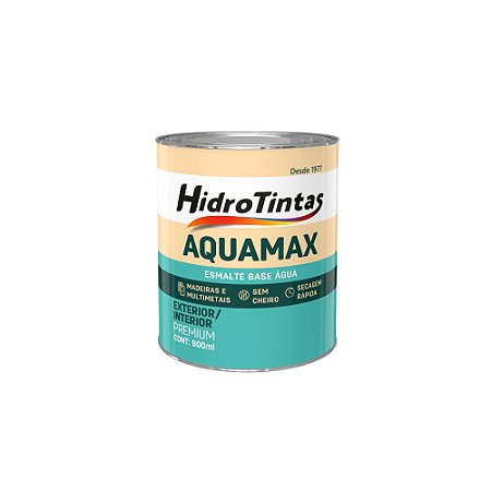 Esmalte Sintetico Base Agua Aquamax 900ML Branco - Hidrotintas