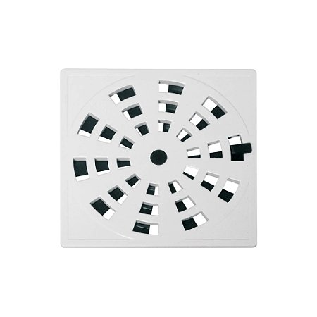 Grelha Rotativa Quadrada Branca 15X15 Cm - Astra