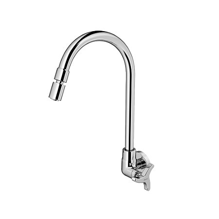 Torneira P/ Cozinha De Parede Nova Trio Cromada - Docol