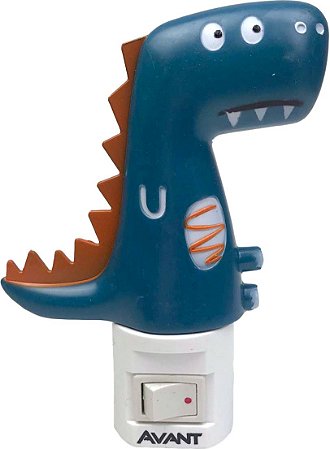 Luz Led Noturna Dino Kids Amarela 3000K 1W Bivolt - Avant