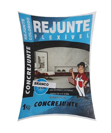 Rejunte Flex 1Kg Branco - Concrejunte