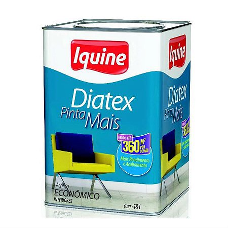 Tinta Diatex Fosco 18L Branco Gelo - Iquine