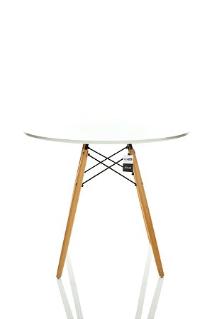 Mesa Charles Eames Eiffel 90cm Branca