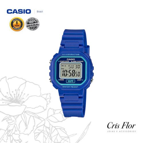 Relógio Casio Digital Azul LA-20WH-2ADF