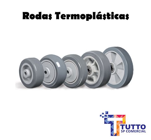 RODAS TERMOPLÁSTICAS DE 2" À 9" - LINHA BP