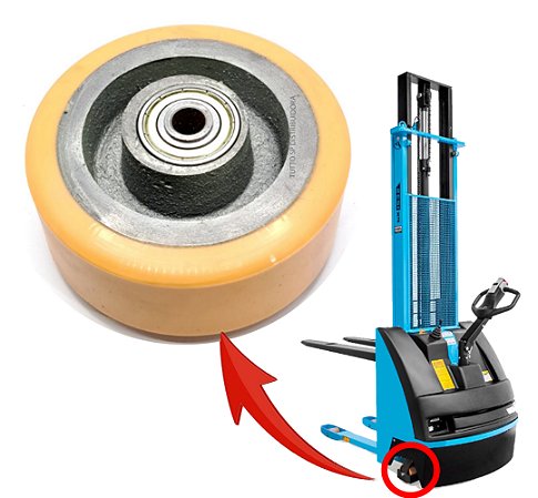 RODA DO RODIZIO - PX / PT / TE18 PALETRANS - CÓD. 0400050 - 125x50