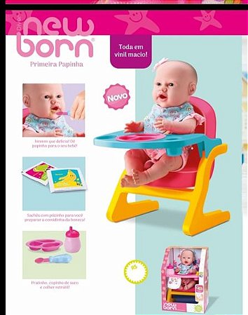BONECA NEW BORN PRIMEIRA PAPINHA