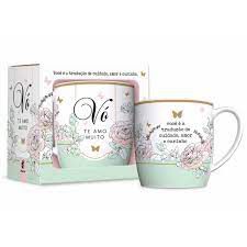CANECA DE PORCELANA 360ML-VÓ TE AMO MUITO