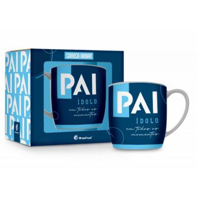 CANECA PORCELANA URBAN 360 ML PAI