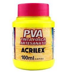 TINTA PVA 100ML AMARELO LIMÃO