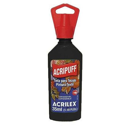 TINTA PARA TECIDO ACRIPUFF PRETA/AMARELA