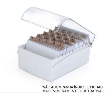 FICHÁRIO DE MESA 5X8 BRANCO WALEU