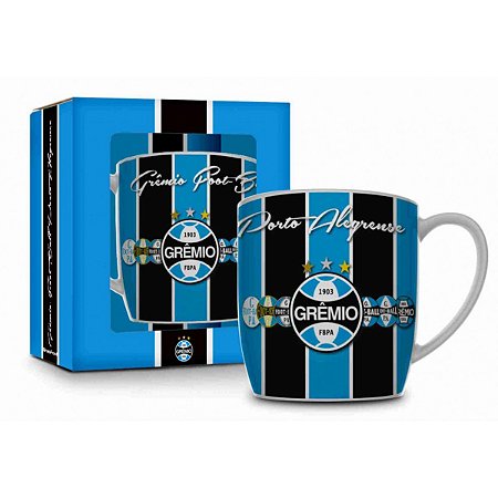 CANECA PORCELANA URBAN 360ML GRÊMIO