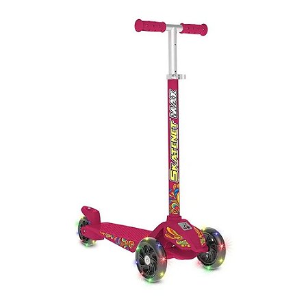 PATINETE SKATENET MAX LED PINK