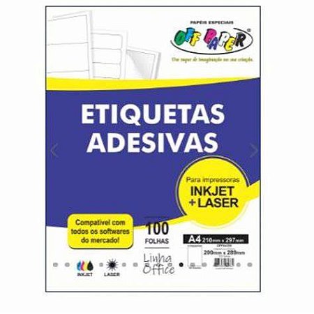 ETIQUETA ADESIVA INTEIRA INKJET