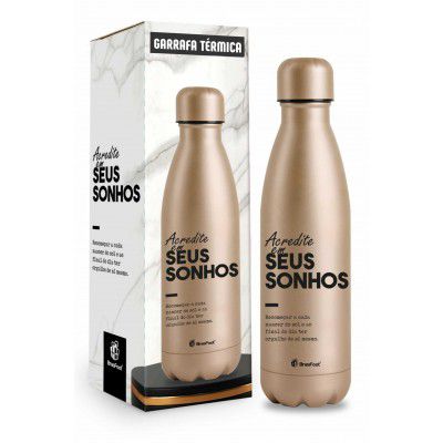 GARRAFA TÉRMICA 500ML - ACREDITE NOS SEUS SONHOS